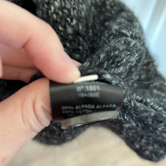 Isabel Marant Hamilton Grey Marled Oversized Cardigan Sweater - Picture 5 of 6